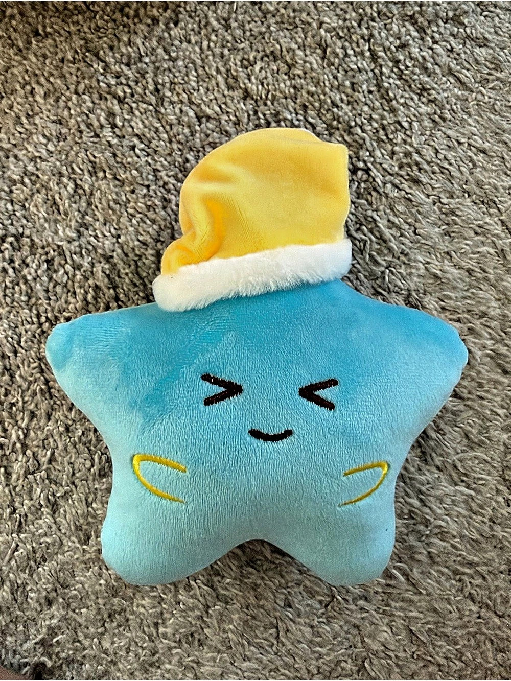 Fiesta Star with Nightcap Plush Blue & Yellow